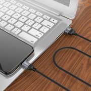 Кабель Borofone BX28 Dignity для Apple (USB - Lightning) серый — 3