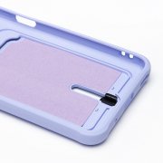 Чехол-накладка - SC304 с картхолдером для Huawei Honor X8a (фиолетовая) — 3