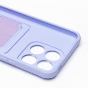 Чехол-накладка - SC304 с картхолдером для Huawei Honor X8a (фиолетовая) — 2