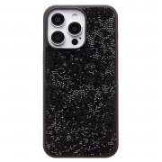 Чехол-накладка - PC071 POSH SHINE для Apple iPhone 15 Pro Max россыпь кристаллов (226898) (черная) — 1
