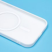 Чехол-накладка - SM020 Matte SafeMag для Apple iPhone 15 (белая) — 2