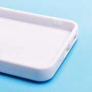 Чехол-накладка экокожа для Xiaomi Poco C55 (белая) — 2