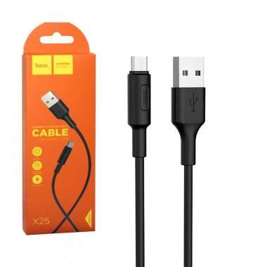 Кабель HOCO X25 (USB - micro-USB) черный — 1