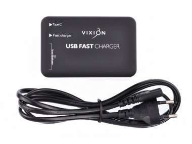 Сетевое зарядное устройство VIXION Special Edition H4 Quick Charger 6А 4USB/Type-C (черное) — 3