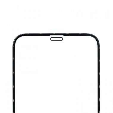 Защитное стекло для Apple iPhone 12 (полное покрытие) (черное) &mdash; 2