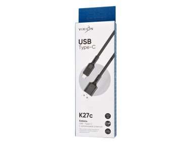 Кабель VIXION K27c (USB - Type-C) черный — 2