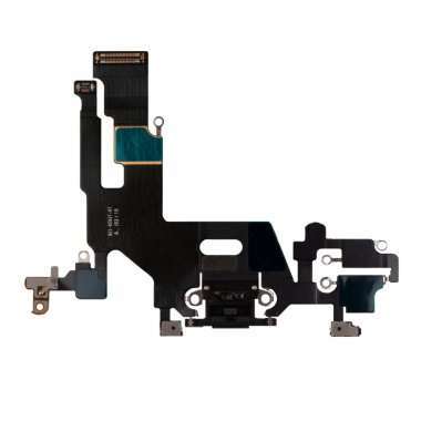 Шлейф для Apple iPhone 11 на разъем зарядки/микрофон (черный) Премиум &mdash; 2