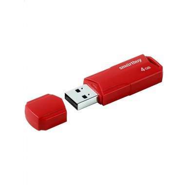 USB-флеш 4GB SmartBuy CLUE (красная) &mdash; 4