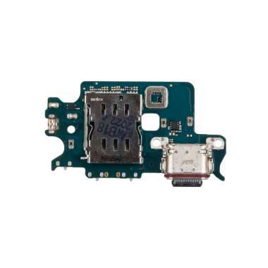 Шлейф для Samsung Galaxy S22 (S901B) плата на разъем зарядки/разъем SIM/микрофон — 1