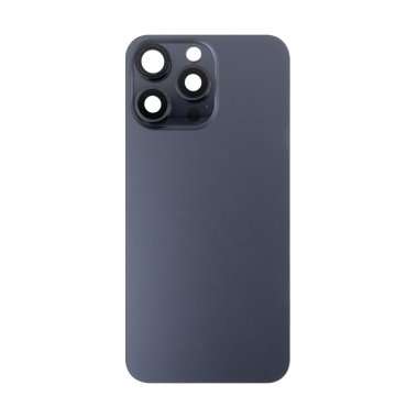 Задняя крышка для Apple iPhone 15 Pro Max (черная) Премиум &mdash; 2