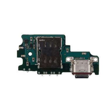 Шлейф для Samsung Galaxy S21 FE (G990B) плата на системный разъем/разъем SIM/микрофон премиум