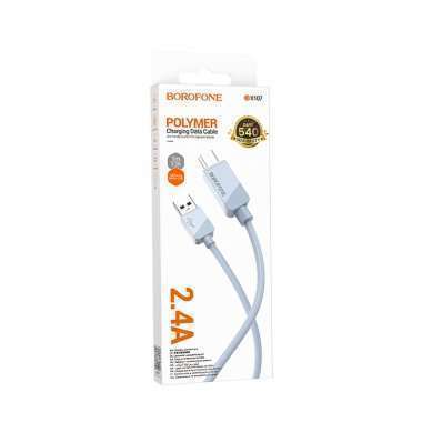 Кабель Borofone BX107 (USB - micro USB) 100см (синий) — 6