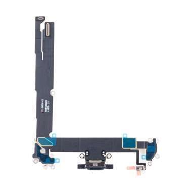 Шлейф для Apple iPhone 16 Plus на разъем зарядки/микрофон (черный) - Премиум &mdash; 1