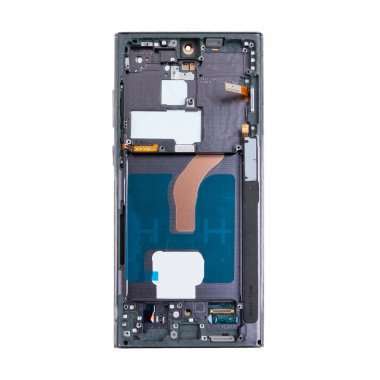 Дисплейный модуль с тачскрином для Samsung Galaxy S22 Ultra (S9080) (черный) (OLED)